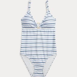 NWT Ralph Lauren Striped Ring-Front One-Piece Sz 6
